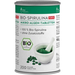 Dr. Dnner Bio Spirulina Mikro Algen Tabletten 180 Stk.