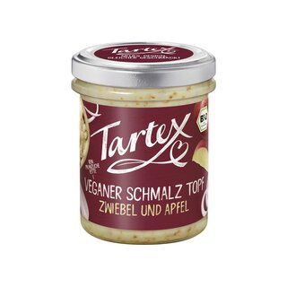 Tartex Bio-Veganer Schmalz Topf Zwiebel und Äpfel 150g