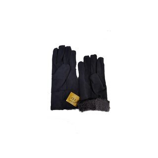 HEITMANN 100% Lammfell Handschuhe Fingerhandschuhe Echt-Leder Herren NEU Navy XL
