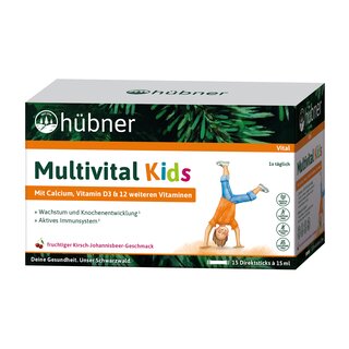 Hübner Mulktivital Kids 15 Sticks 225ml