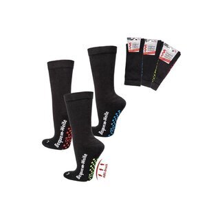 2-4 PAAR ABS Wellness-Socken mit Polstersohle grüne ABS 39-42 4Paar