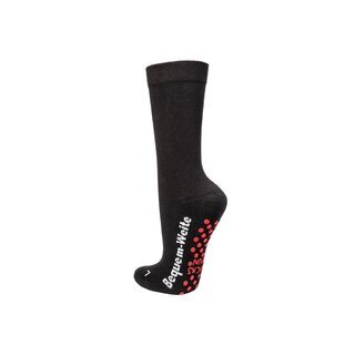 2-4 PAAR ABS Wellness-Socken mit Polstersohle rote ABS 35-38 2Paar
