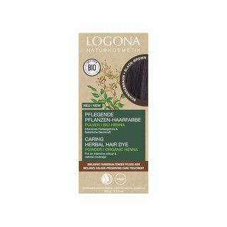 LOGONA Pflegende Pflanzen-Haarfarbe Pulver 10 Kaffeebraun