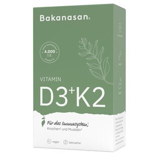Bakanasan Vitamin D3 + K2 (hochdosiert) 60Kapseln