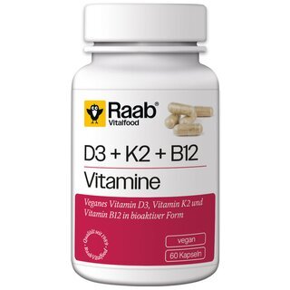 Raab Vitamin D3 + K2 + B12 Kapseln
