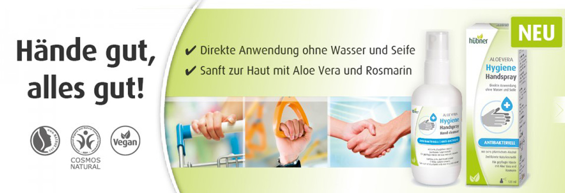 Hübner ALOE VERA Hygiene-Handspray